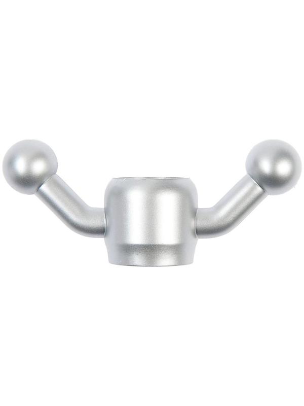 Крючок для трубы d=28, цвет матовый хром