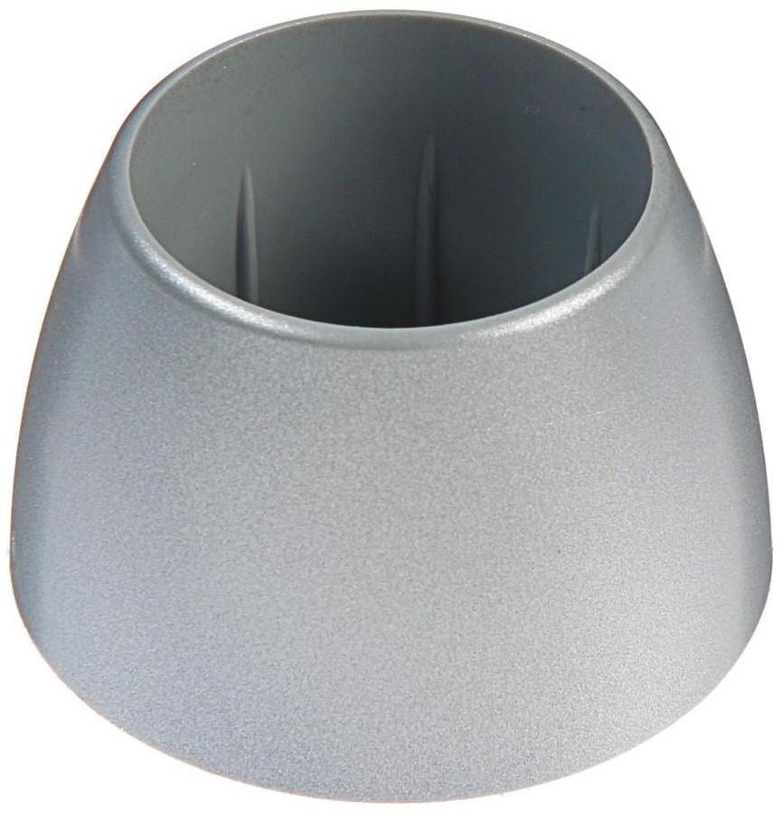 Заглушка нижняя d=28, цвет матовый хром