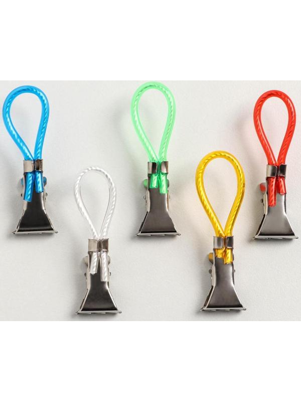 Прищепка универсальная с петелькой Доляна, 5 шт