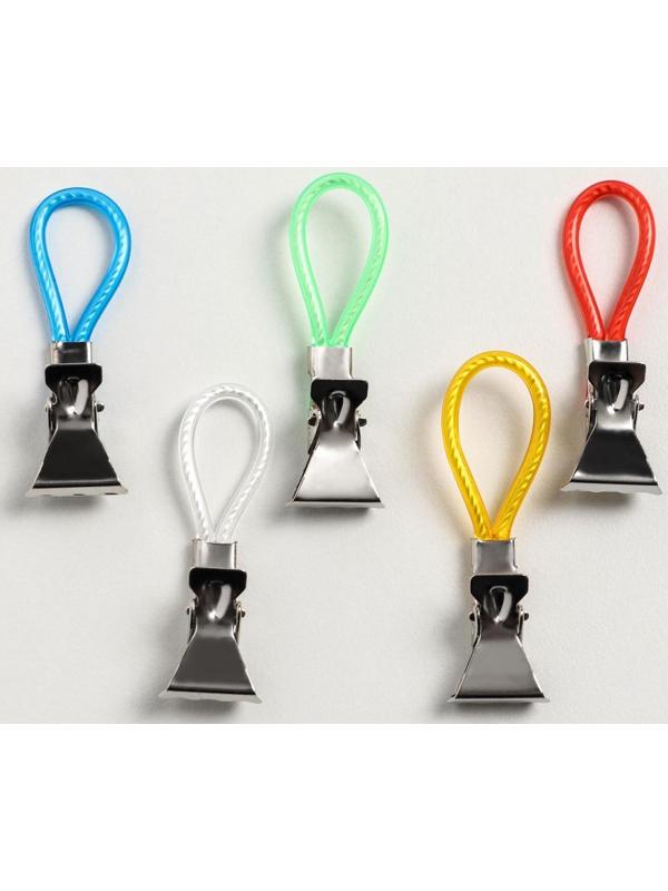 Прищепка универсальная с петелькой Доляна, 5 шт