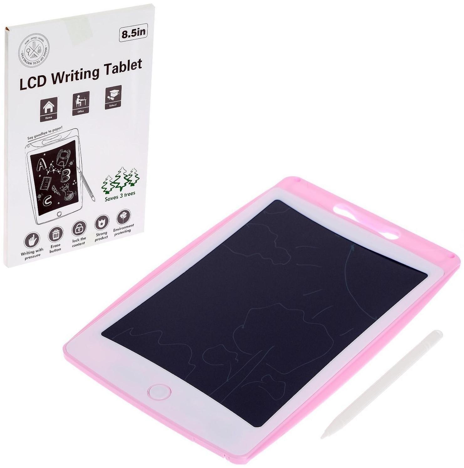 Планшет для рисования LCD, с ручкой, цвет МИКС