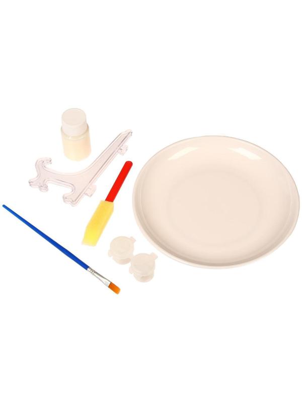 Набор для творчества «Декупаж тарелки: енотик»