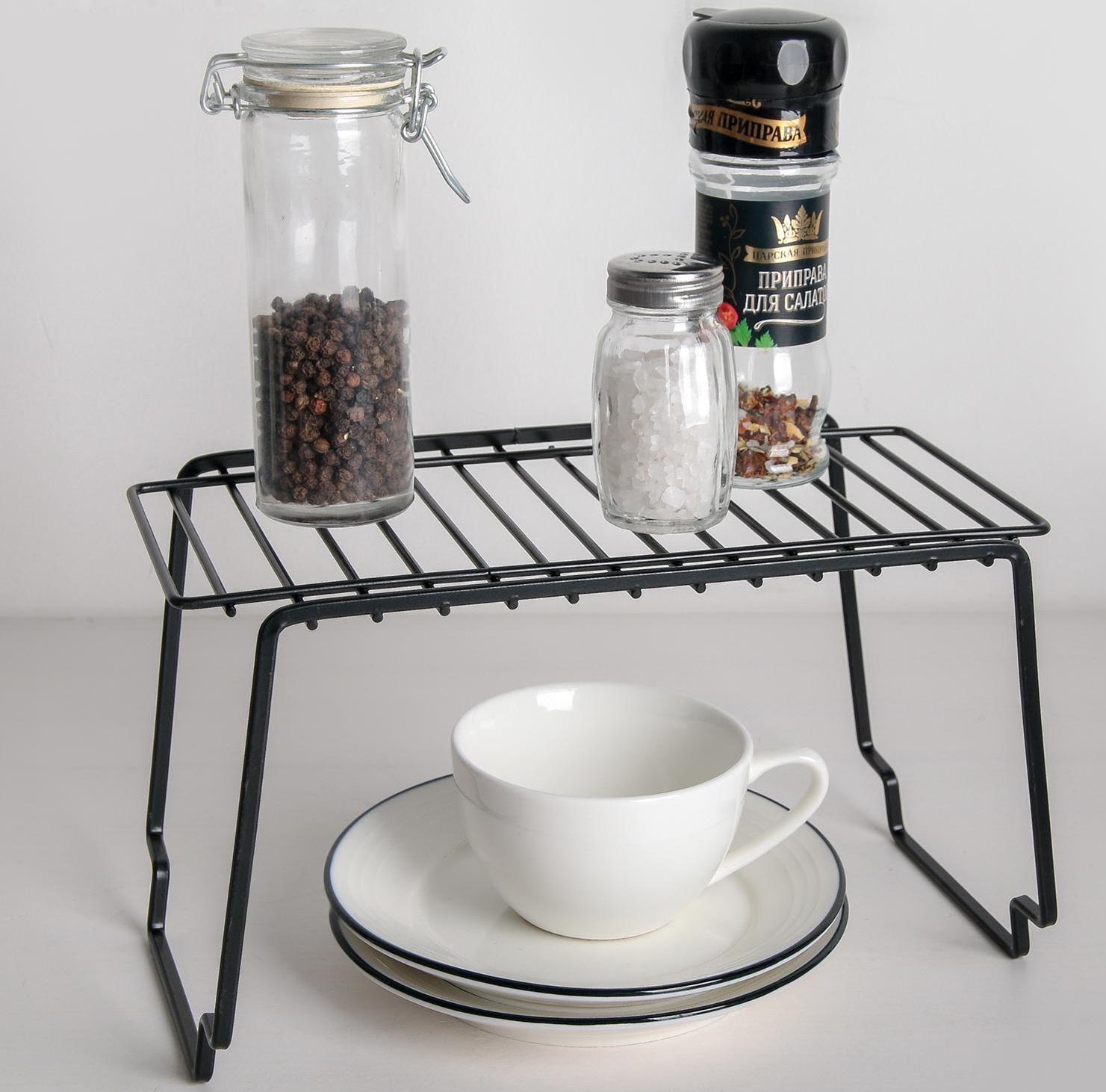 Полка универсальная, 24×14,3×14 см, цвет чёрный