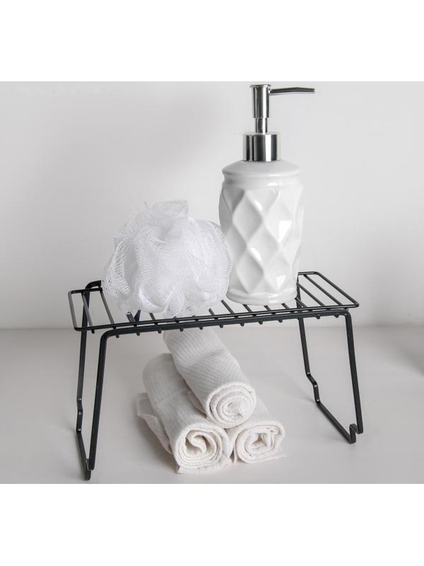 Полка универсальная, 24×14,3×14 см, цвет чёрный