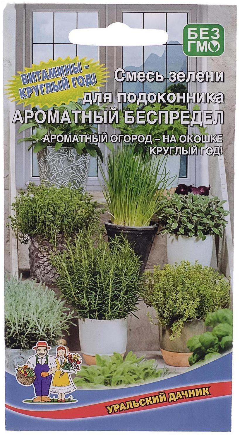 Набор семян зелени, для подоконника 