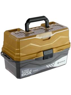 Ящик для снастей Tackle Box NISUS трёхполочный, цвет золотой