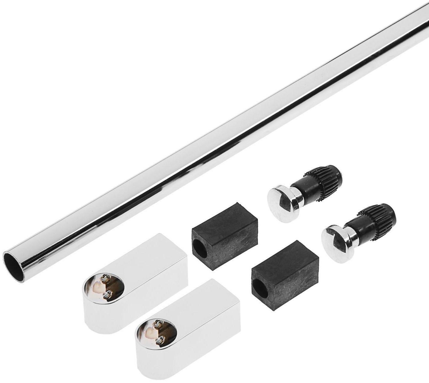 Комплект Рейлинга ТУНДРА Модерн, 2 заглушки, 2 держателя, Труба 1000 мм