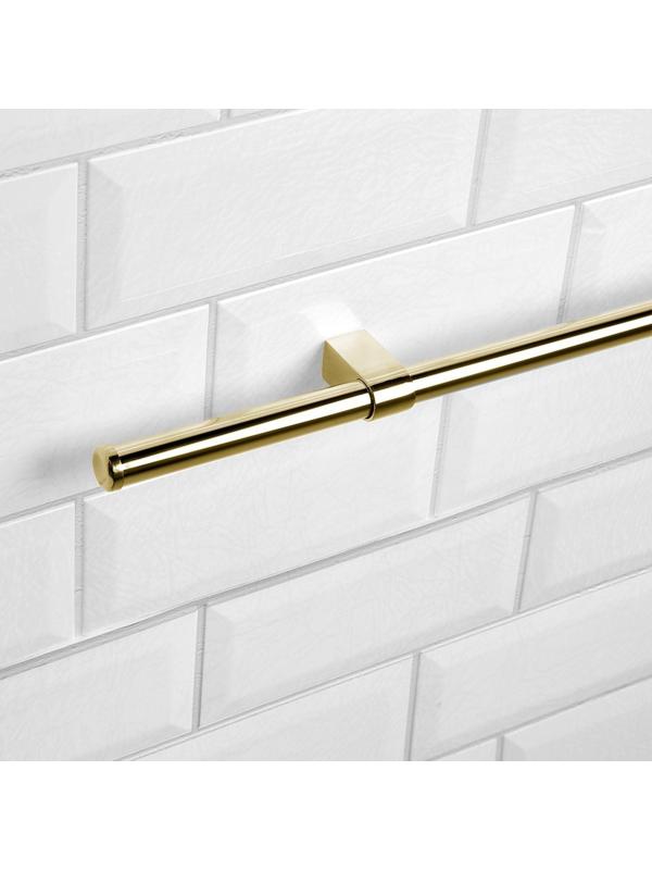 Комплект Рейлинга ТУНДРА Модерн, 2 заглушки, 2 держателя, Труба ТУНДРА 1000 мм, 1 мм, бронза