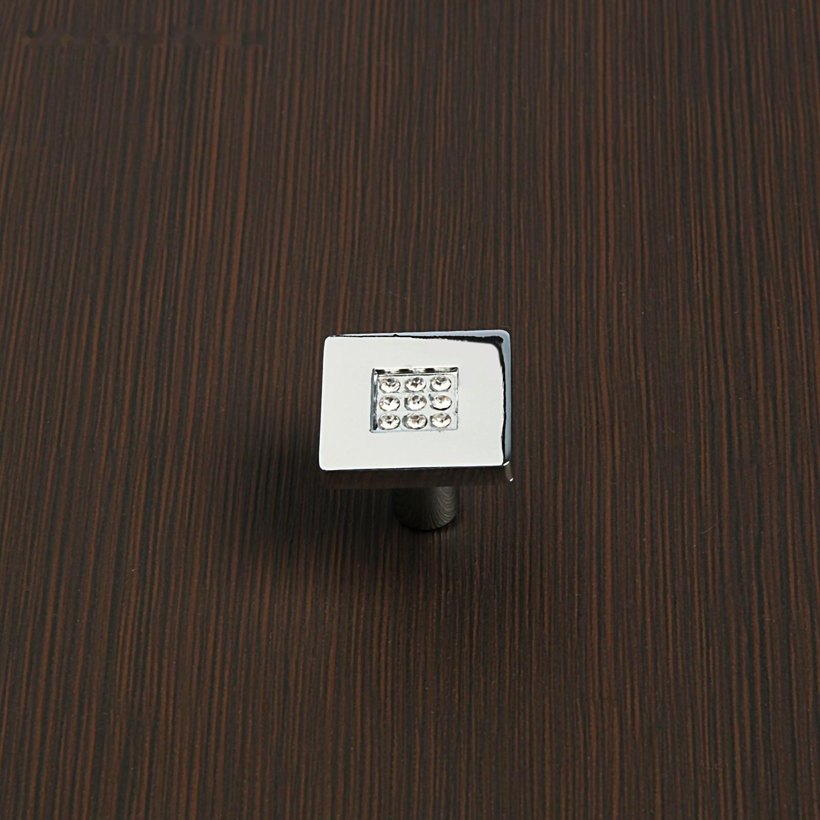 Ручка-кнопка CRL03, 28х28х24 мм, хром