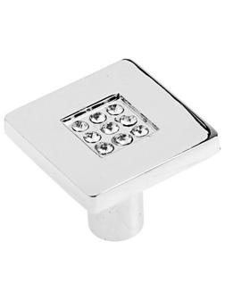 Ручка-кнопка CRL03, 28х28х24 мм, хром