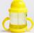 Поильник с силиконовой трубочкой, 200 мл., с ручками, цвет МИКС