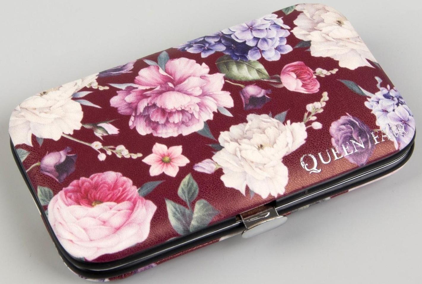 Набор маникюрный «Цветочная рапсодия», 7 предметов, в футляре