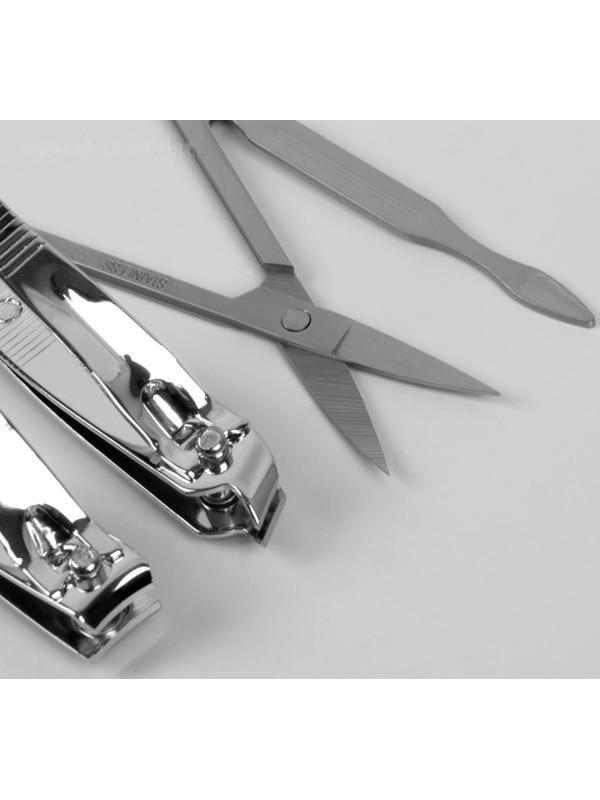 Набор маникюрный «Цветочная рапсодия», 7 предметов, в футляре