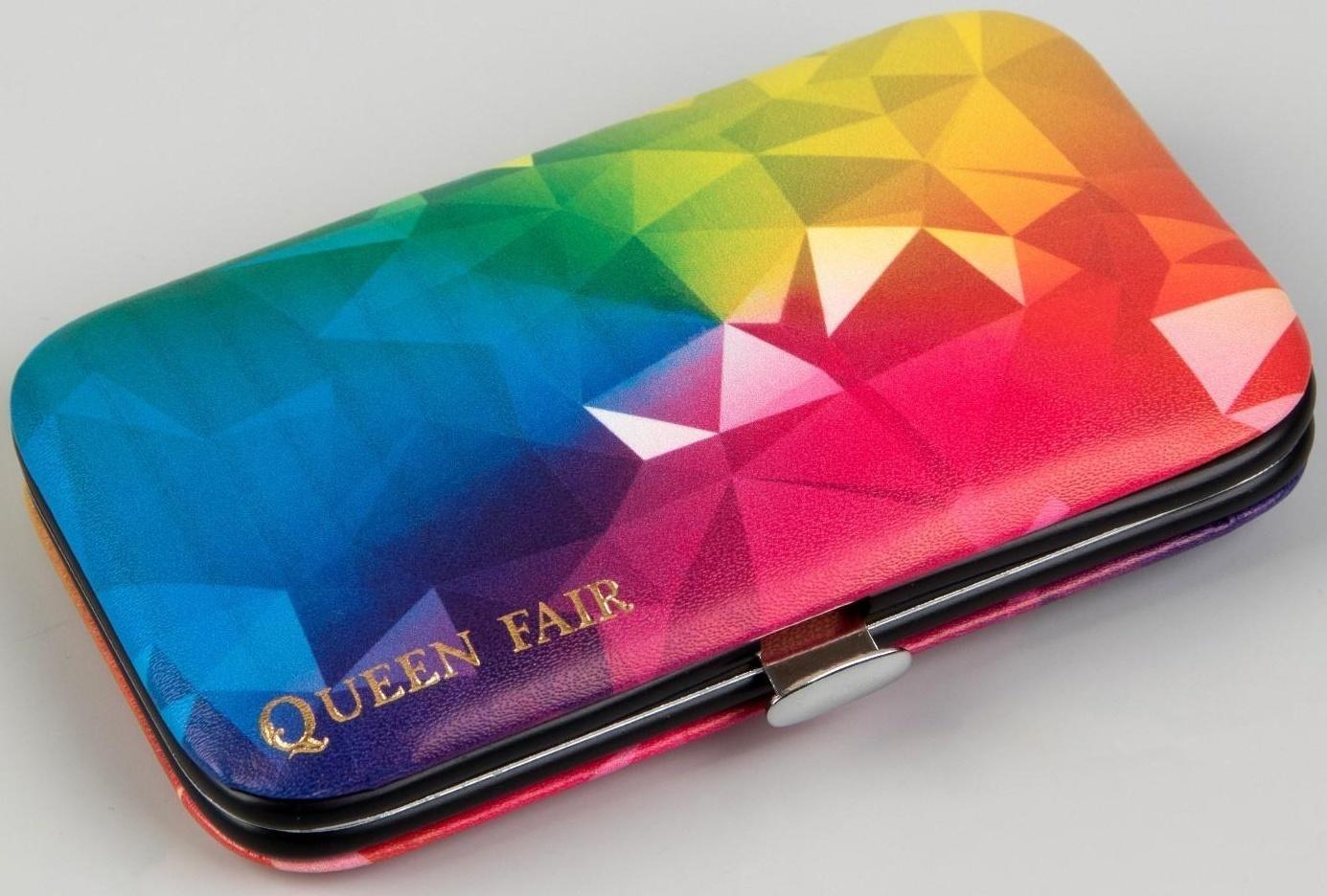 Набор маникюрный «Радуга», 7 предметов, в футляре