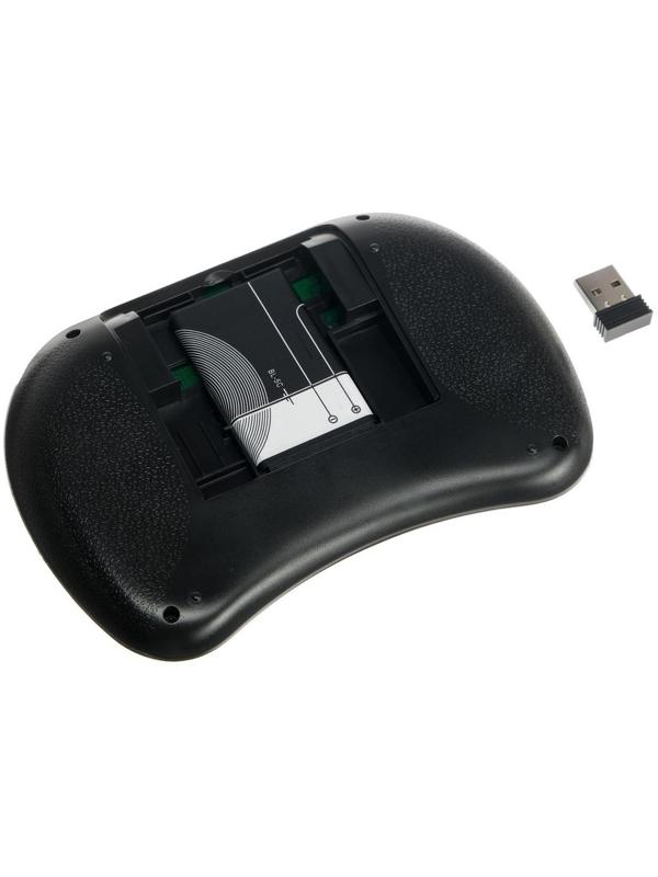 Мини-клавиатура LuazON BKB-1.0, беспроводная для ТВ, ПК и моб. уст-в, черная