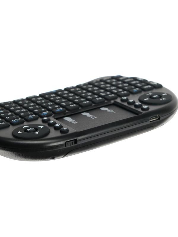 Мини-клавиатура LuazON BKB-1.0, беспроводная для ТВ, ПК и моб. уст-в, черная