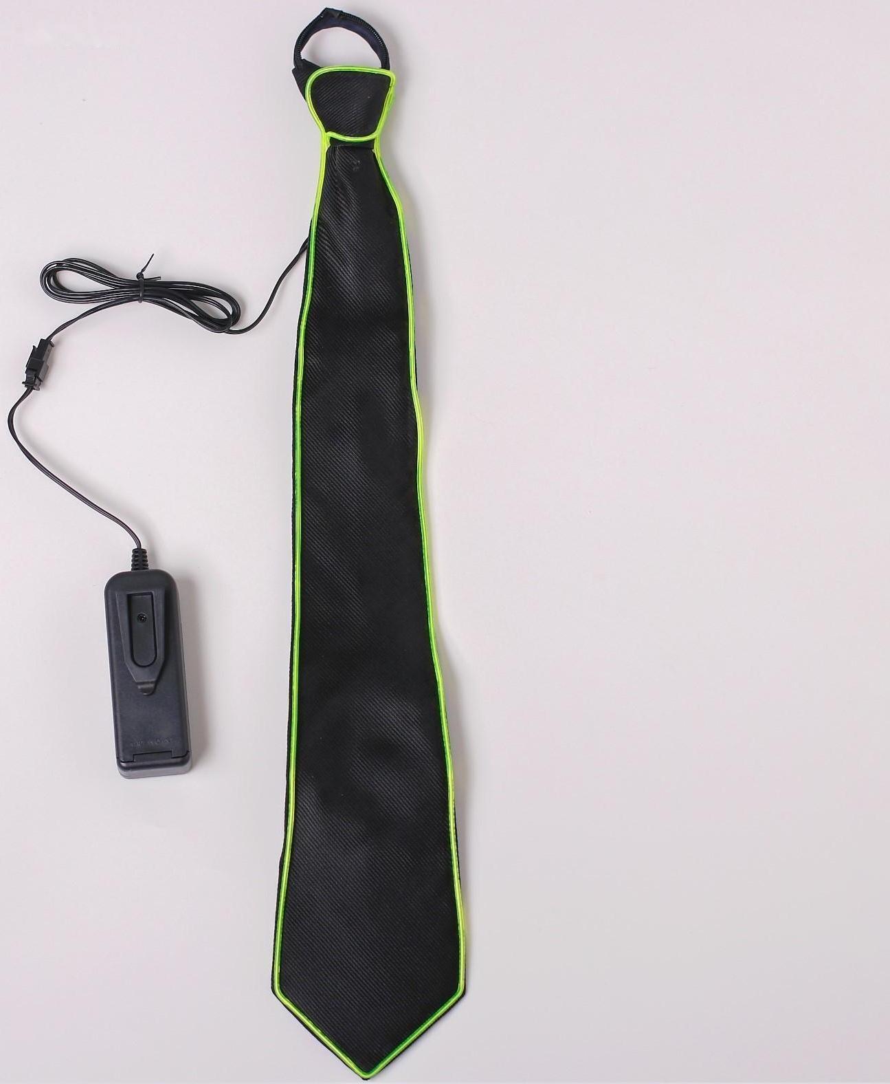 Галстук световой, цвета МИКС