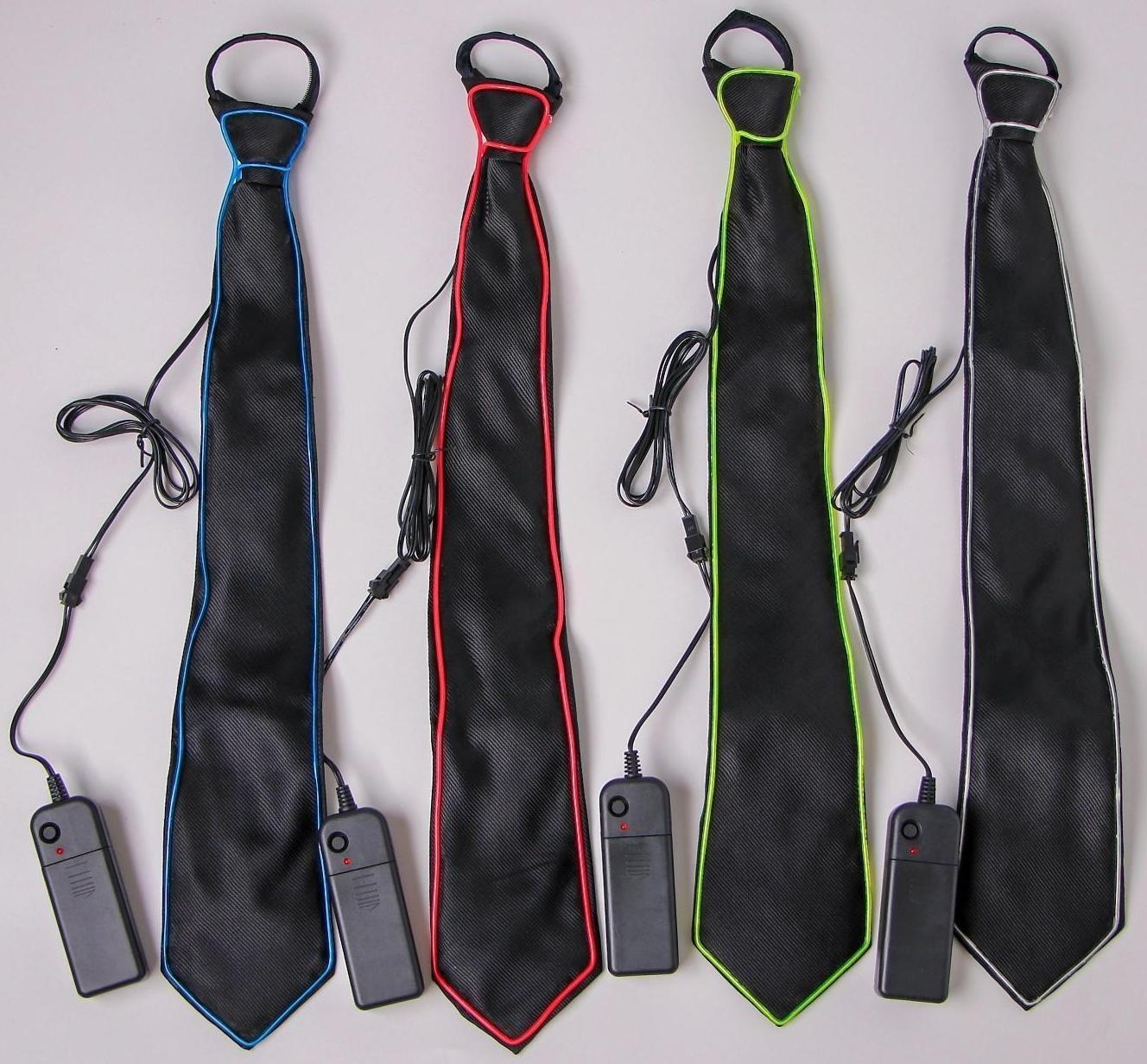 Галстук световой, цвета МИКС