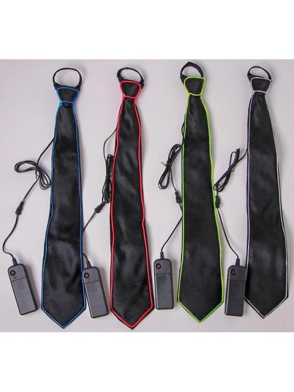 Галстук световой, цвета МИКС