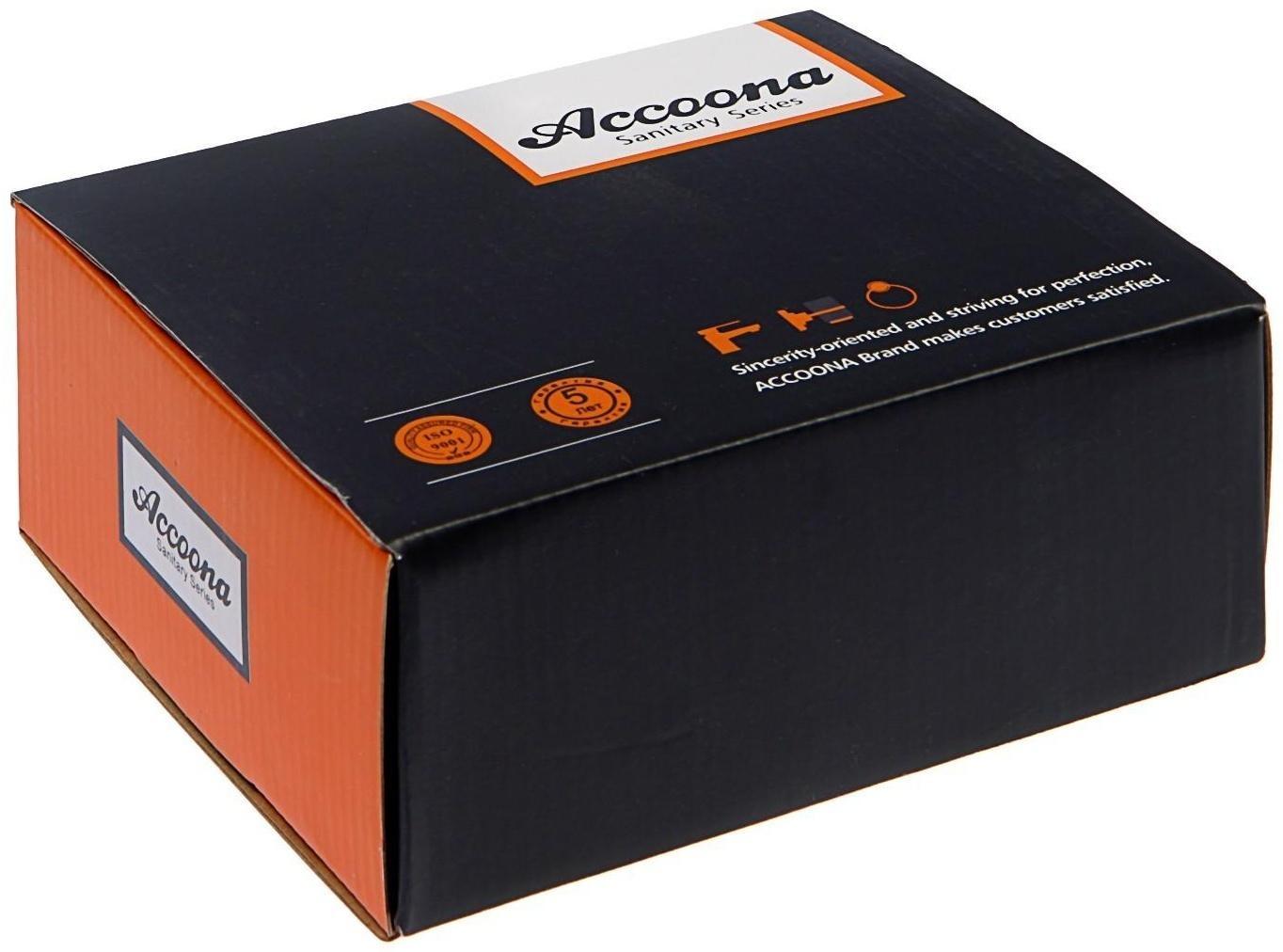 Смеситель для биде Accoona A3290, однорычажный, с гигиенической лейкой, латунь, хром