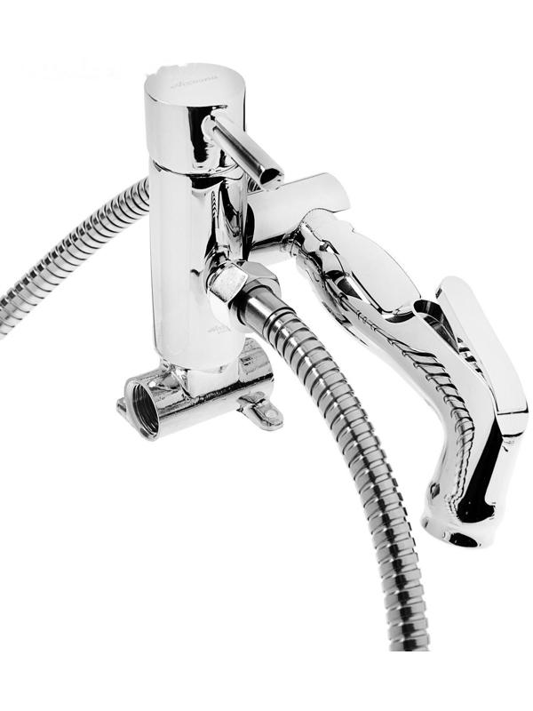 Смеситель для биде Accoona A3290, однорычажный, с гигиенической лейкой, латунь, хром