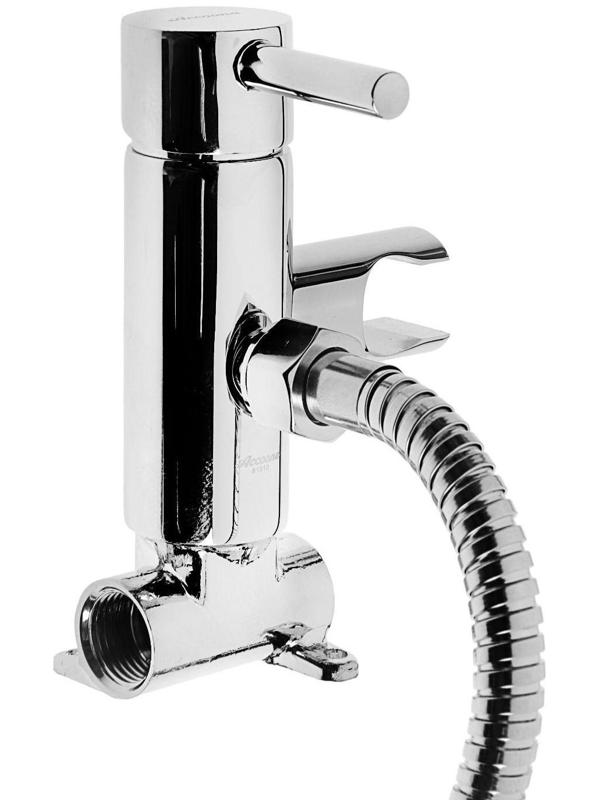 Смеситель для биде Accoona A3290, однорычажный, с гигиенической лейкой, латунь, хром