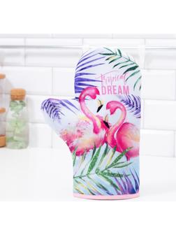 Варежка-прихватка Tropical dream 20х28см,35% х/л,65% п/э,ватин 250г/м2