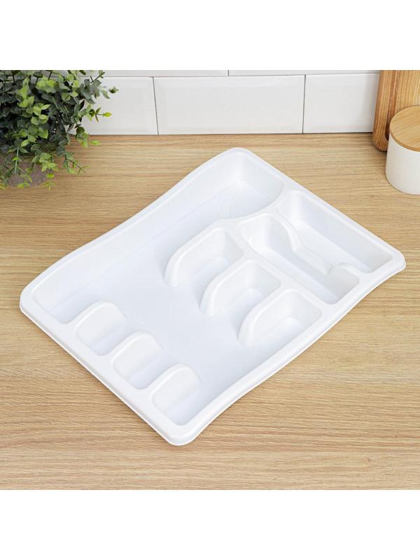 Лоток для столовых приборов Magic, цвет снежно-белый