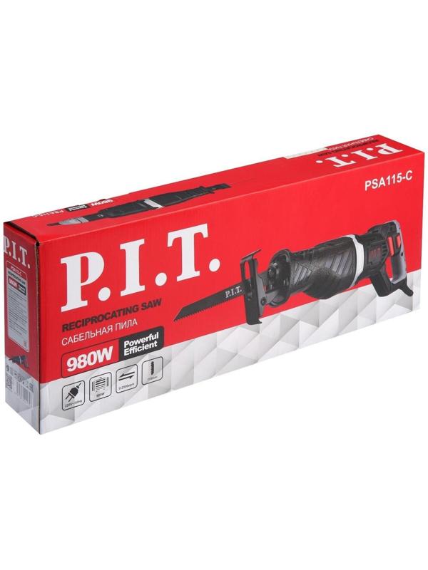 Пила сабельная P.I.T. PSA115-C, 980 Вт, 2500 ход/мин, ход 25.4 мм, пропил 115 мм