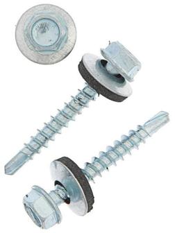 Саморезы кровельные 4.8х35 мм, сверло, оцинкованные, 60 шт.