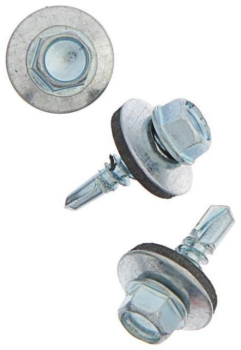 Саморезы кровельные 5.5х19 мм, сверло, оцинкованные, 70 шт.