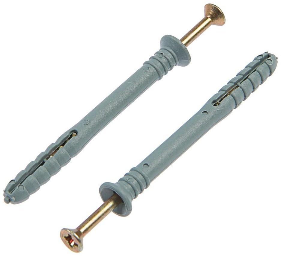 Дюбель-гвоздь 6х60 мм, потайная манжета,100 шт.