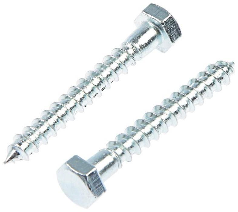 Болт сантехнический оцинк. DIN 571  8х 60, 2 шт