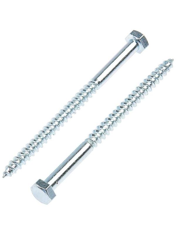 Болт сантехнический оцинк. DIN 571  8х120, 2 шт