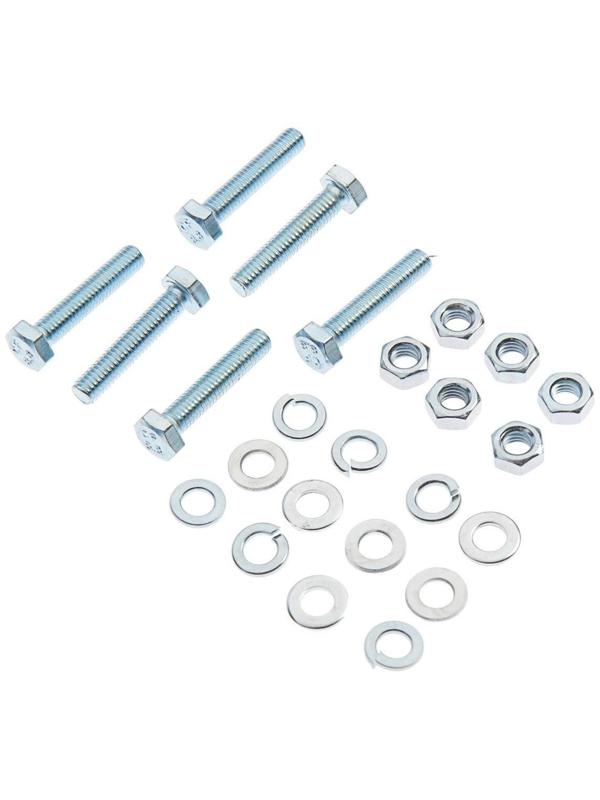 Болты оцинкованные DIN 933 М 6х 30 с гайками и шайбами, 6 шт.