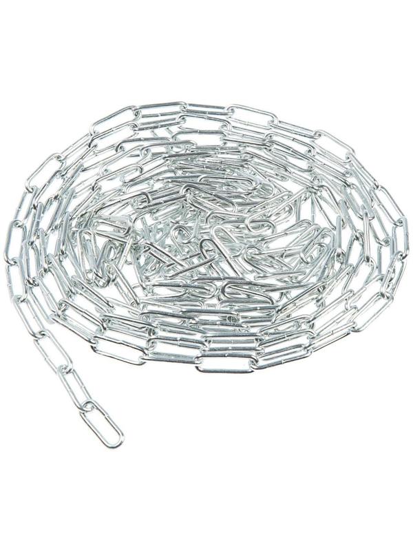 Цепь оцинк. DIN 763,дл.звено  3мм , 5м