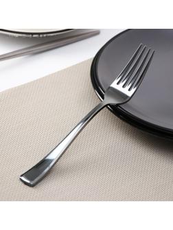 Вилка одноразовая, 18,5 см, цвет серебристый