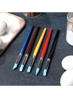 Набор кондитерских кисточек для декорирования «Агат», 5 шт