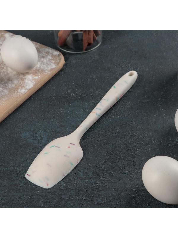 Лопатка Доляна «Конфетти», 20 см, цвет белый