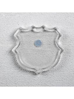 Заготовка магнита в форме герба, набор из 2 деталей, вставка 3.7 × 3.5 см