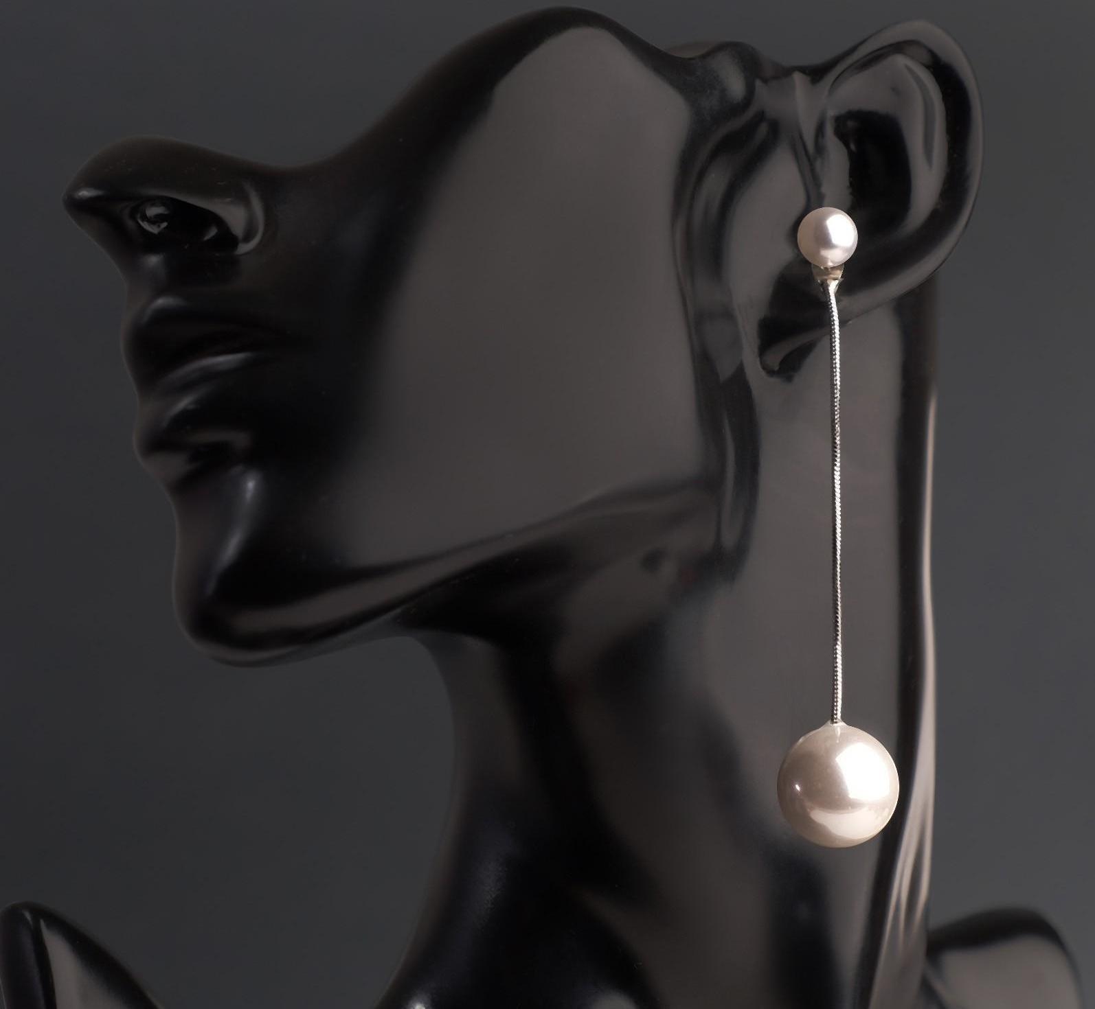 Серьги с жемчугом 