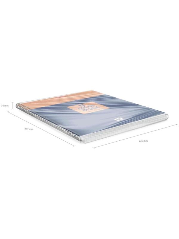 Тетрадь А4, 60 листов в клетку на гребне ErichKrause Color Block, обложка мелованный картон / Микс 1 шт.