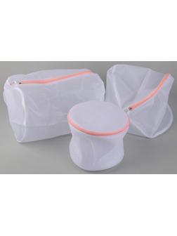 Набор мешков для стирки белья, 3 шт, цвет белый