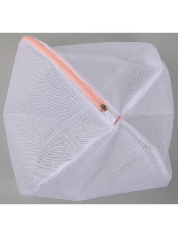 Набор мешков для стирки белья, 3 шт, цвет белый