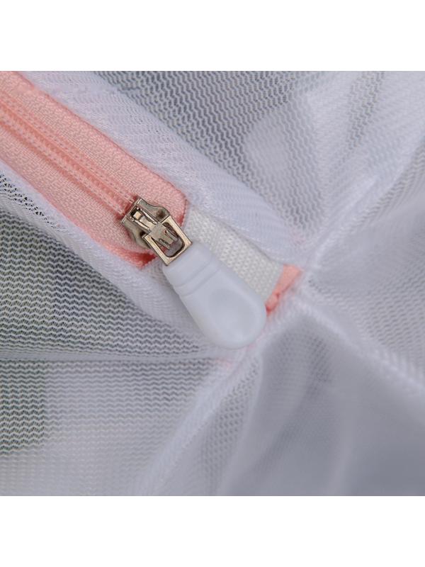 Набор мешков для стирки белья, 3 шт, цвет белый