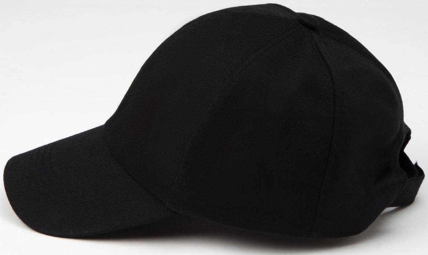 Бейсболка однотонная MINAKU, размер 58, цвет черный