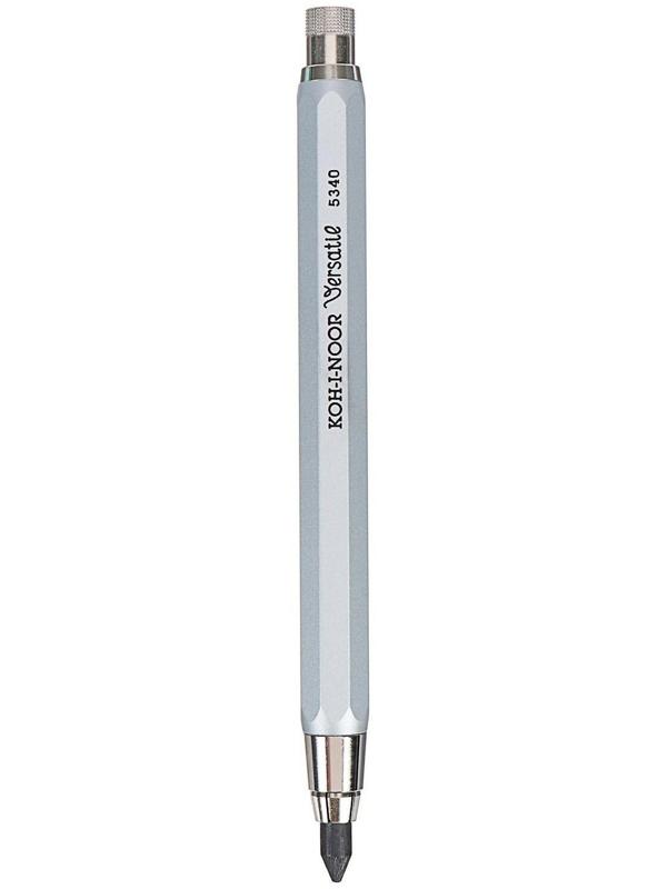 Карандаш цанговый 5.6 мм Koh-I-Noor 5340 Versatil, металл/пластик, серебряный корпус