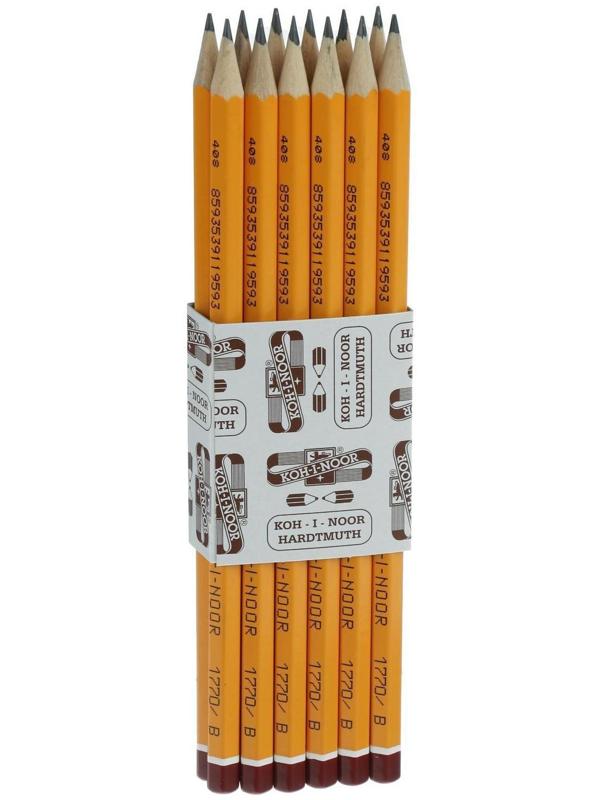Карандаш чернографитный Koh-I-Noor 1770 B BLACK SUN, гранёный