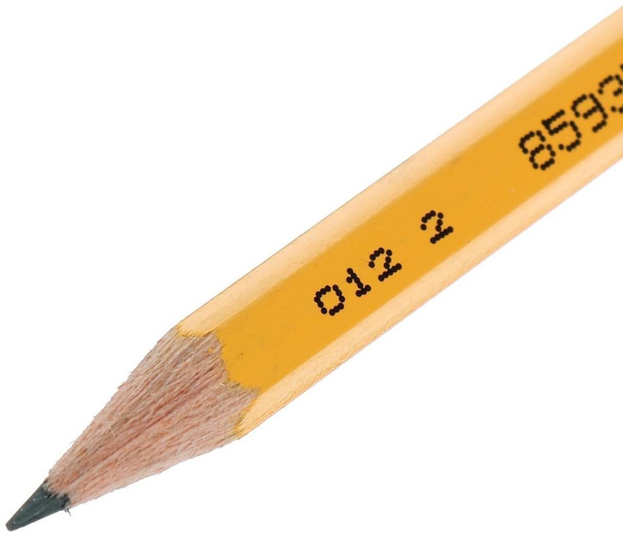 Карандаш чернографитный Koh-I-Noor 1770 H BLACK SUN, гранёный