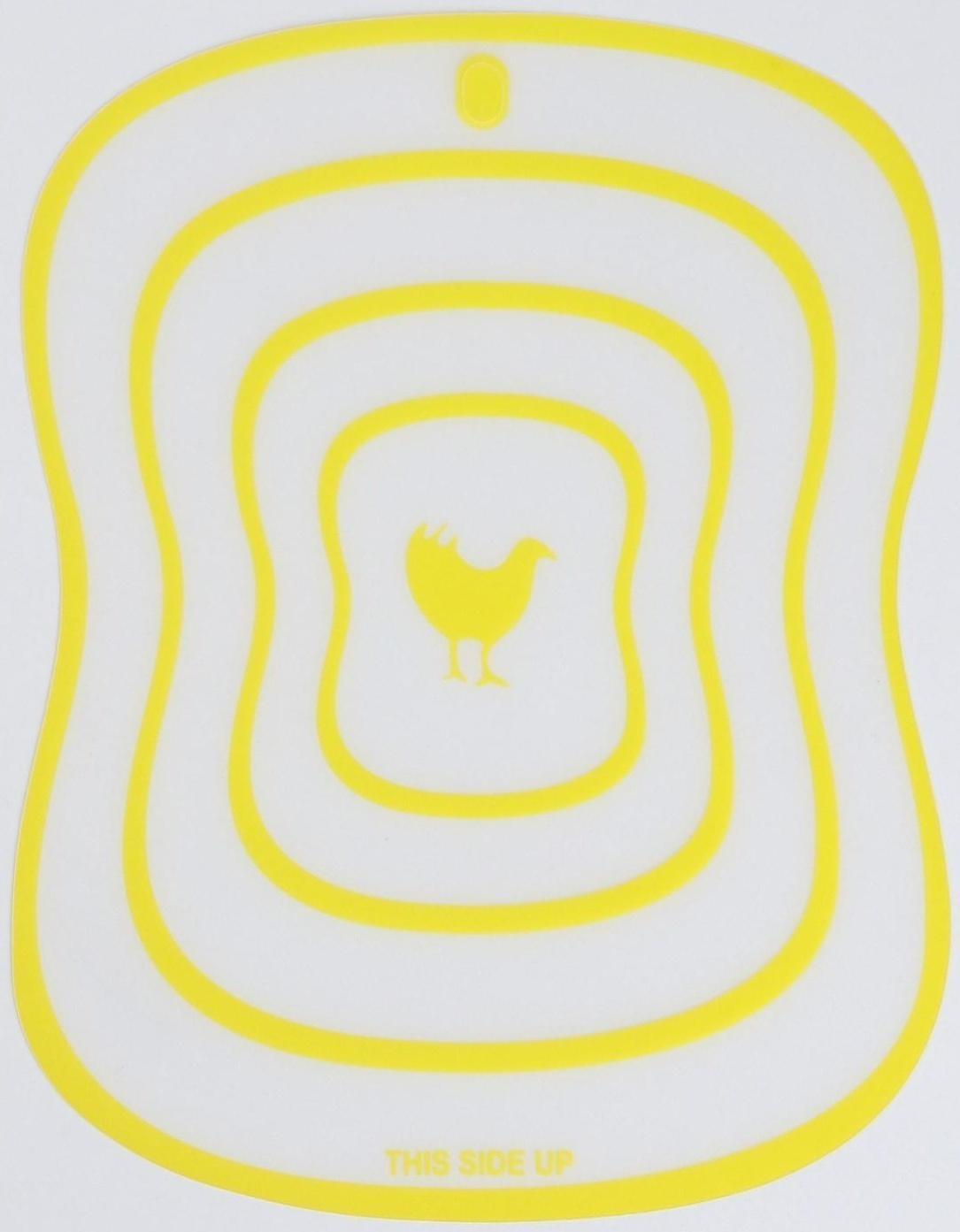 Набор досок разделочных пластиковых гибких Доляна «Ассорти», 4 шт, 20×14,7 см